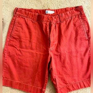 J Crew men’s shorts- awesome burnt red color!
